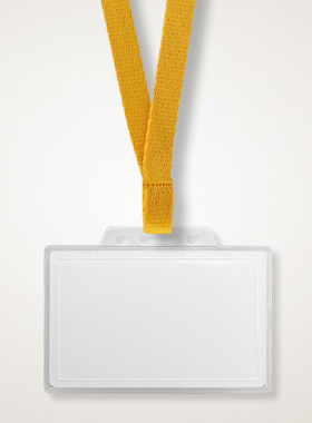 Holder ze smyczą żółtą holder 1N z taśmą żółtą